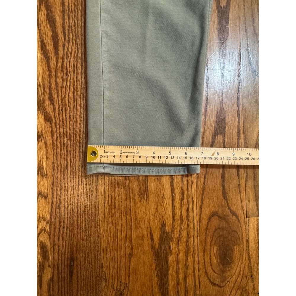 Faherty Brand Mens 5-Pocket Straight Leg Pants Sage Green Grey 38x30 - Picture 6 of 16